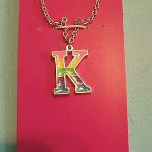 Justice "K" Necklace